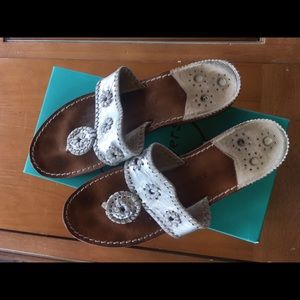 Silver Jack Rogers Sandals
